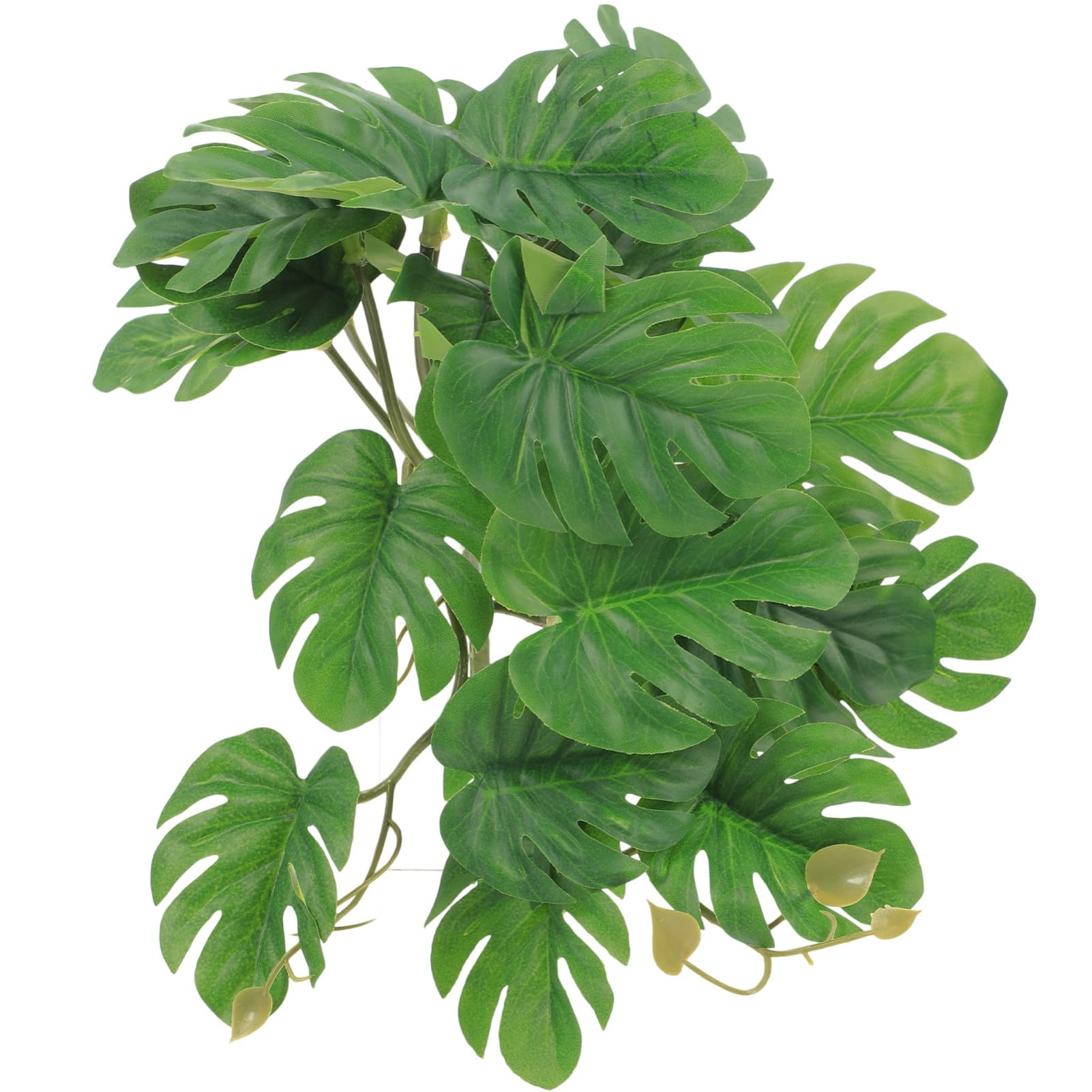 KESYOO Fake Plant Ornament for Reptile Tank Climbing Pet Plants Non Fading Artificial Leaves for Reptile Decor for Tortoise and Gecko Habitats