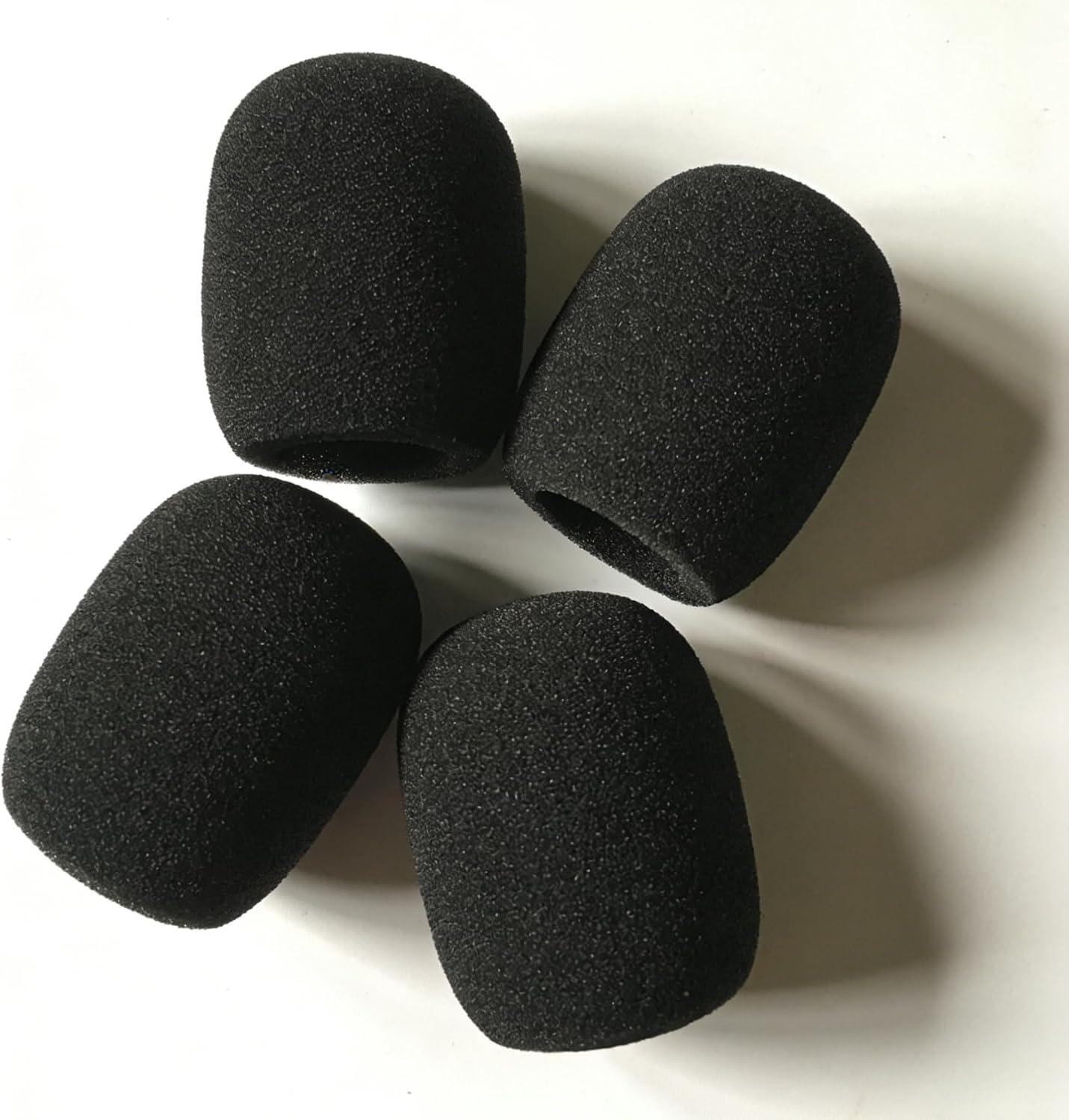 4-Pack Foam Microphone Windscreen Pop Filter Compatible with HyperX Cloud II, Cloud Alpha, Alpha S, Mix, Core & Cloud Chat Gaming Headset Mic Replacement Covers(Black) image 2