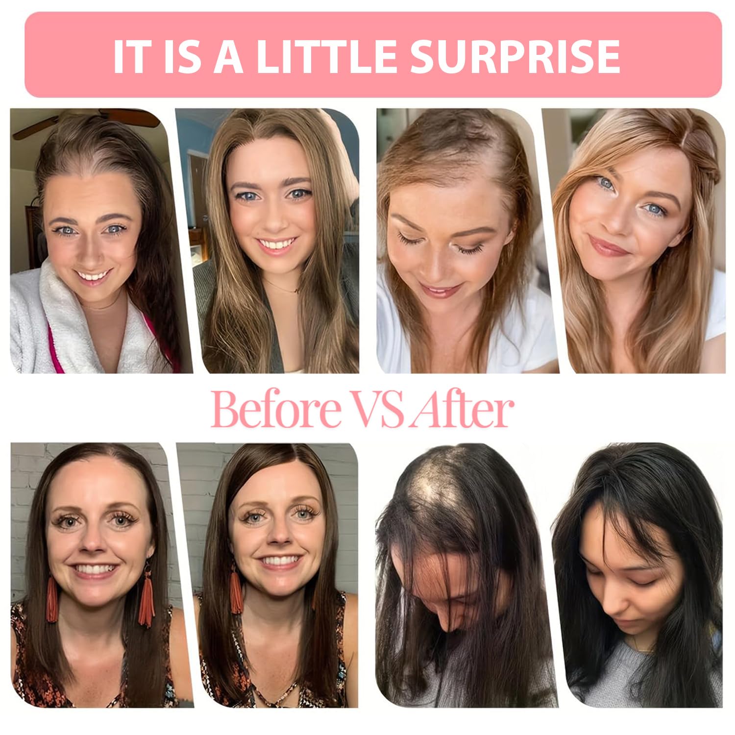 Synthetic Hair Topper 18 Inch Partial Coverage Heat Resistant Synthetic Hair Topper with Long Bangs 18Inch – segohair.com main image 2