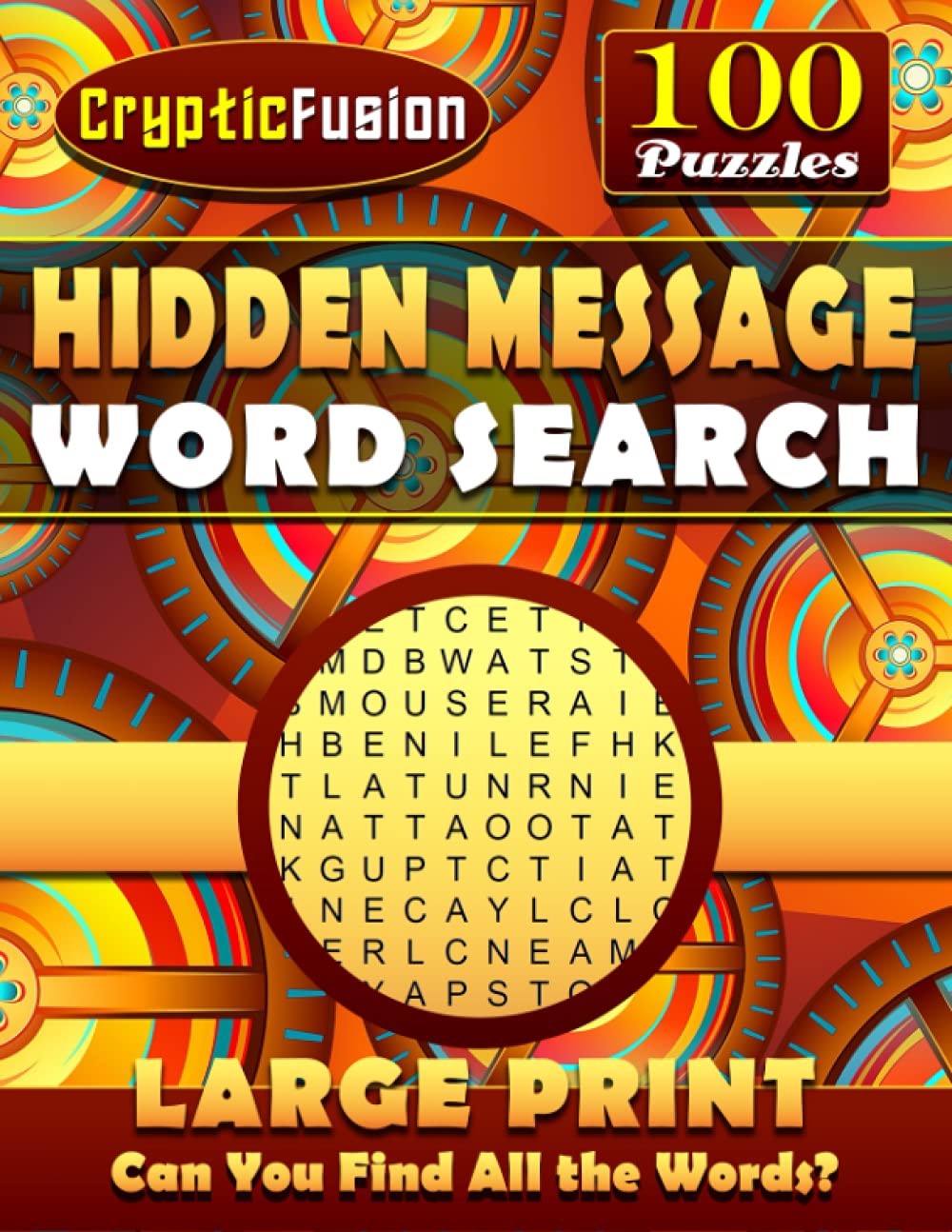 Hidden Message Word Search: Large Print Hidden Words Puzzle Book