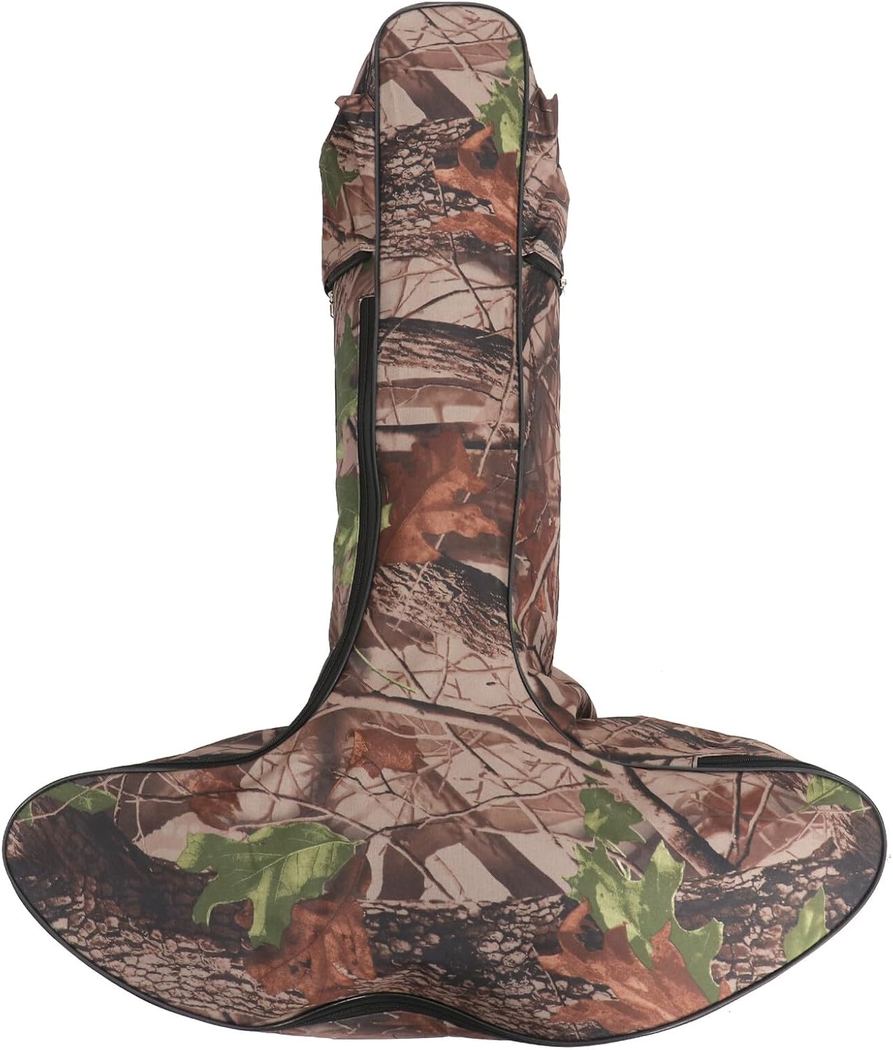 T-shape Bow Bag Camouflage Compound Bow Storage Case Portable Archery Backpack with Padded Compartments for Hunting and Outdoor Target Practice