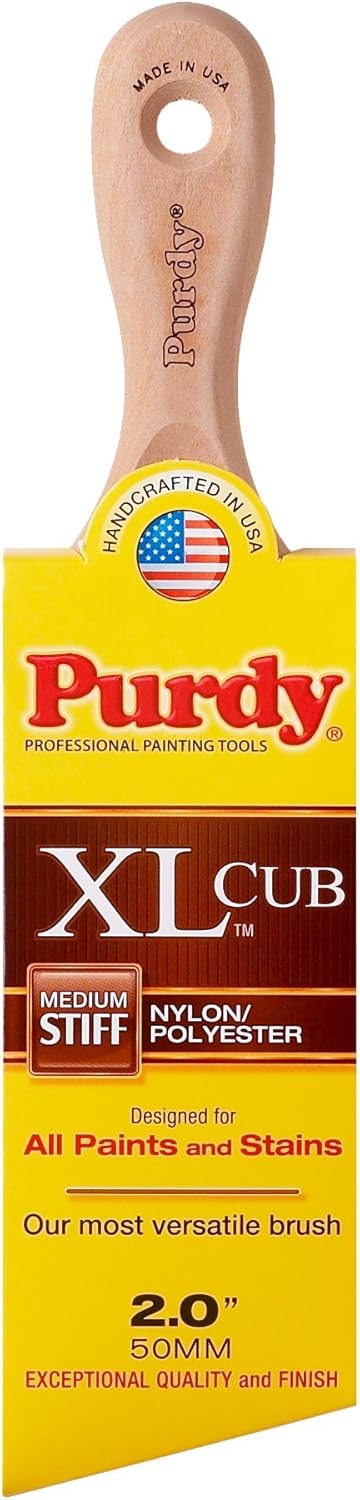 Purdy 144153325 Angular Trim Cub Brush, 2-1/2-Inch, 6-Pack
