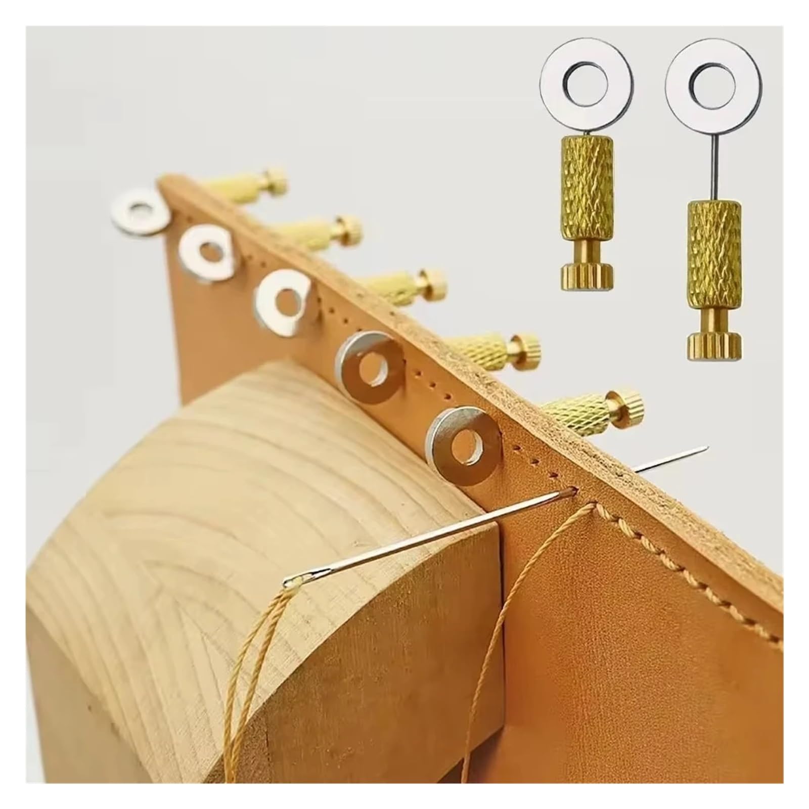 Lot de 20 aiguilles de positionnement de suture en cuir pour aiguilles à position fixe - Fournitures d'artisanat (5 pièces de 6 à 12 mm)