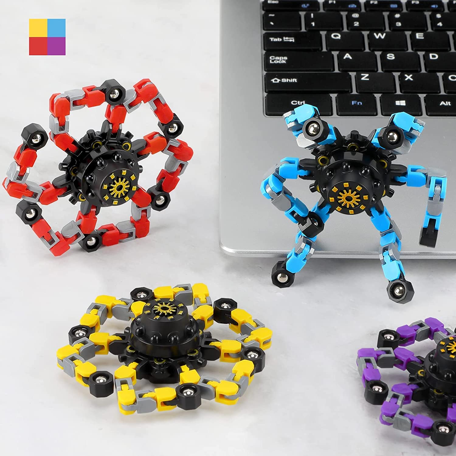 Transformable Fidget Spinner Snapklik.com : Buluwans Fidget Toy Transformable Fidget Spinners For ...