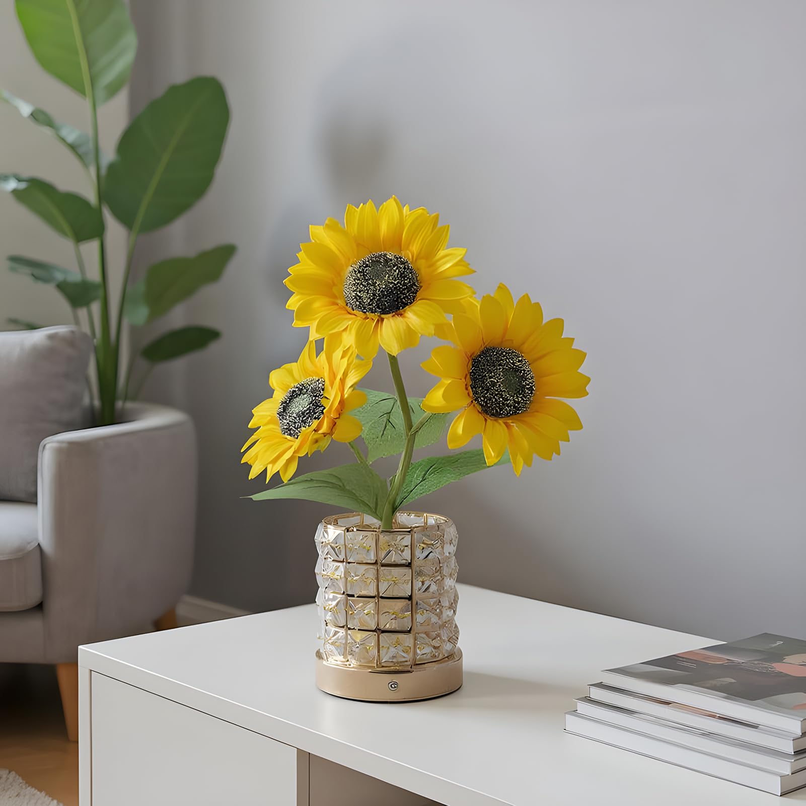 Lampada da Scrivania Girasole Forniture di Illuminazione per la Stanza | Lampada LED da Comodino per Studenti ri Corridoio Dormitorio Libreria Appartamento Camera da Stanza dei Bambini Comodino