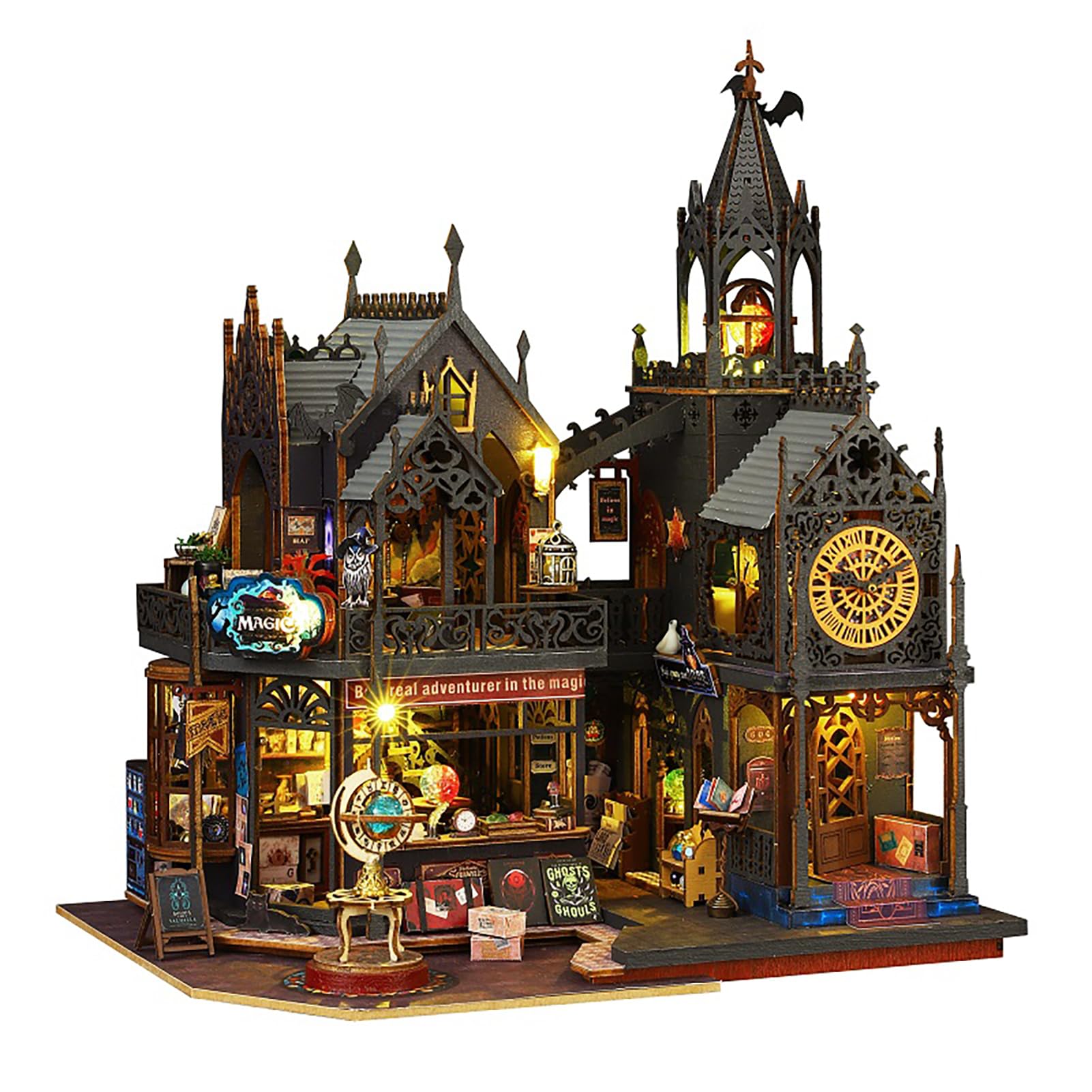 Robotime Rolife Street Scene Book Nook met verlichting TGB13