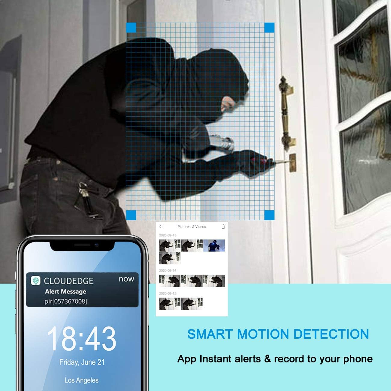 One-Day Sale: Up to 70% Off Security Camera Outdoor Wireless with 10400mAh Rechargeable Battery, 1080P Home Surveillance Camera with PIR Motion Detection, 2-Way Audio, Night Vision, Waterproof, Cloud/SD Slot (32GB Card Included)