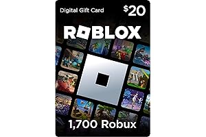 1,700 Robux Digital Gift Code with Virtual Item for Roblox