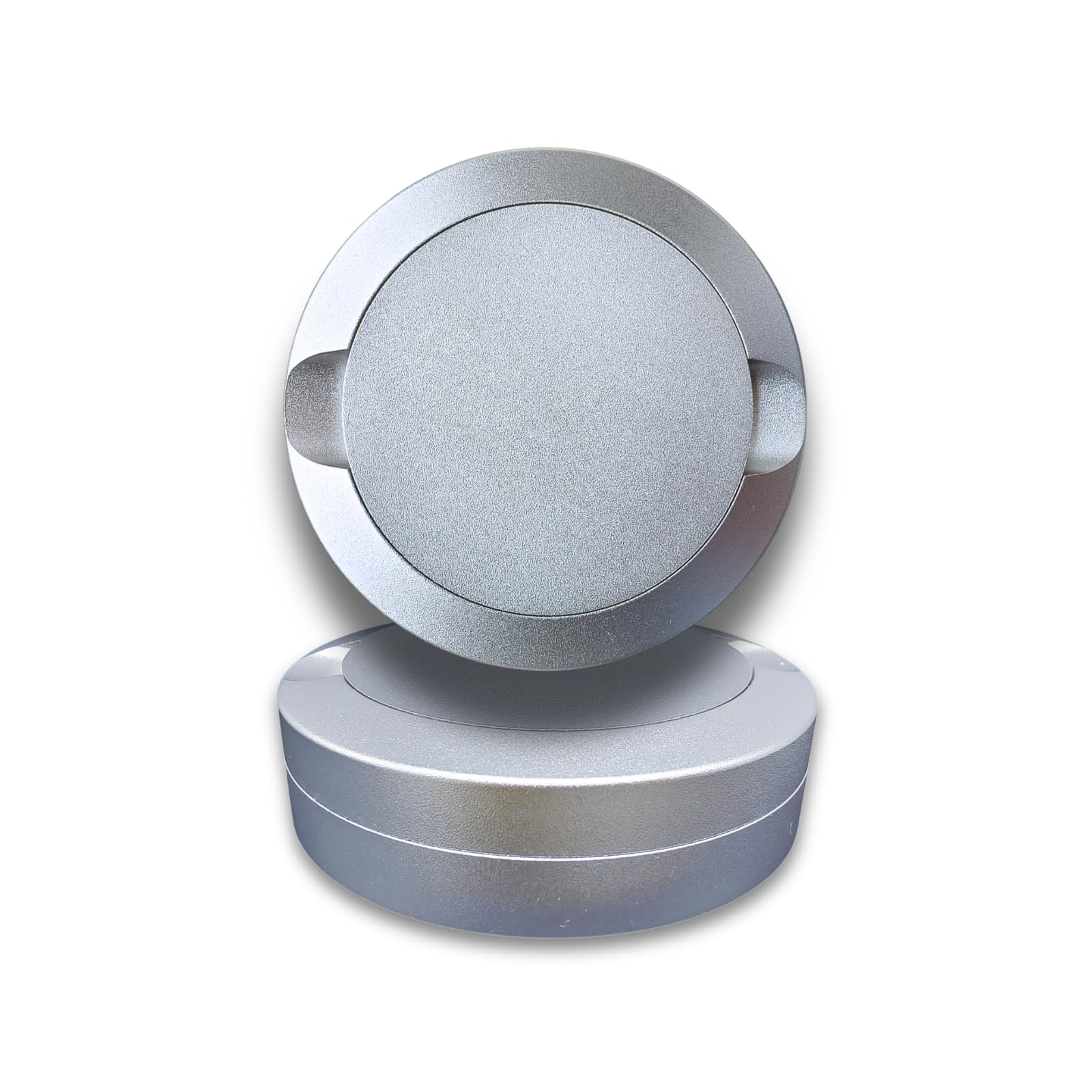 Snus Cans Aluminum Silver Color 3 Layers Snuffbox CNC Metal for Snus Packaging (Silver)
