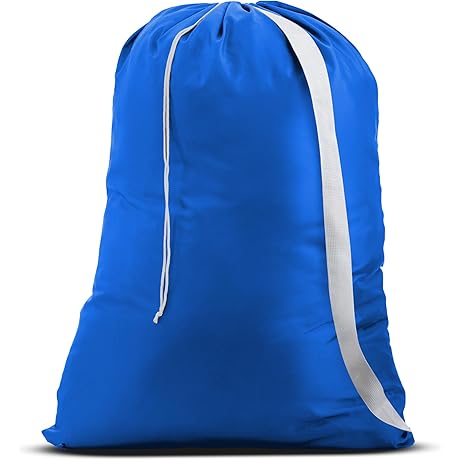 Handy Nylon Laundry Bag: Essential Laundry Companion for College and Laundromats
