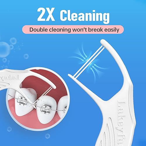 Miniatura 4 de 500 Count Mild Mint Dental Floss Picks Great Value Family Pack BPA Free Flossers for Adults Tooth Picks Flossers with Toothpicks 100 Count Bag Pack