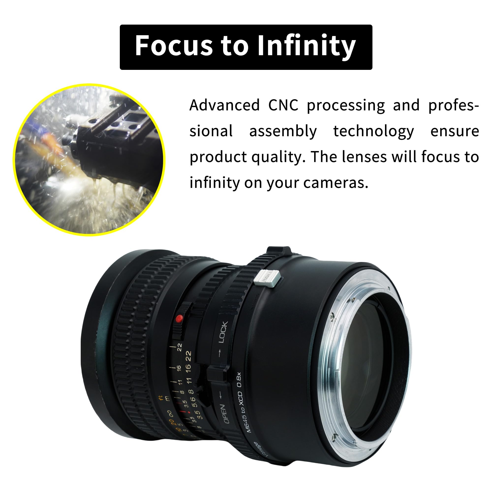 マミヤ Mamiya 645レンズ → HASSELBLAD マウントアダプター