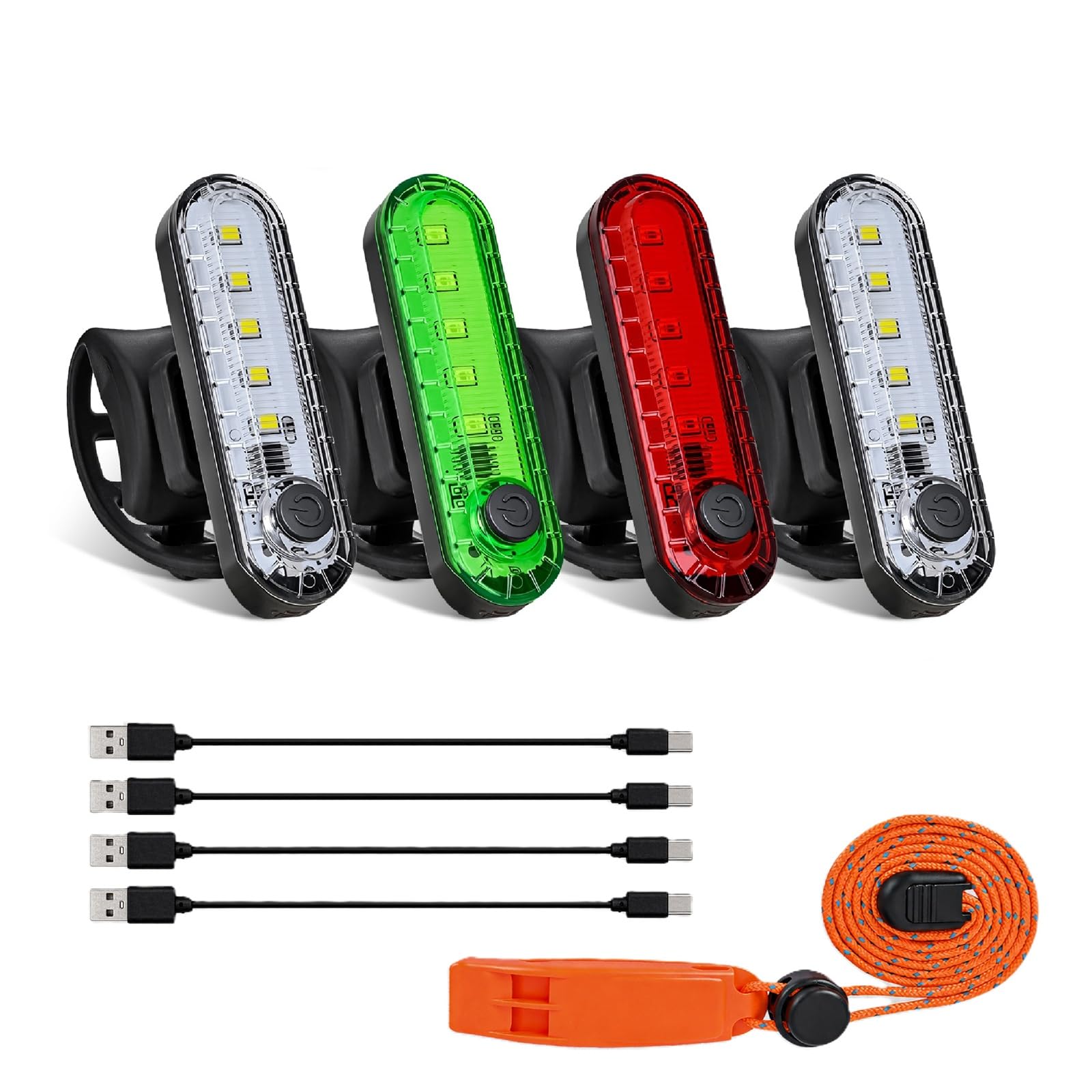 Nilight Marine Boat Navigation Light 4PCS Red Green White Four Modes Lamp