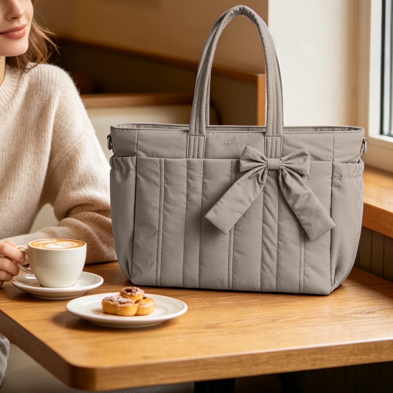 MOSISO Handtasche Damen Groß, 15,6 Zoll Leichte Arbeitstasche Laptoptasche