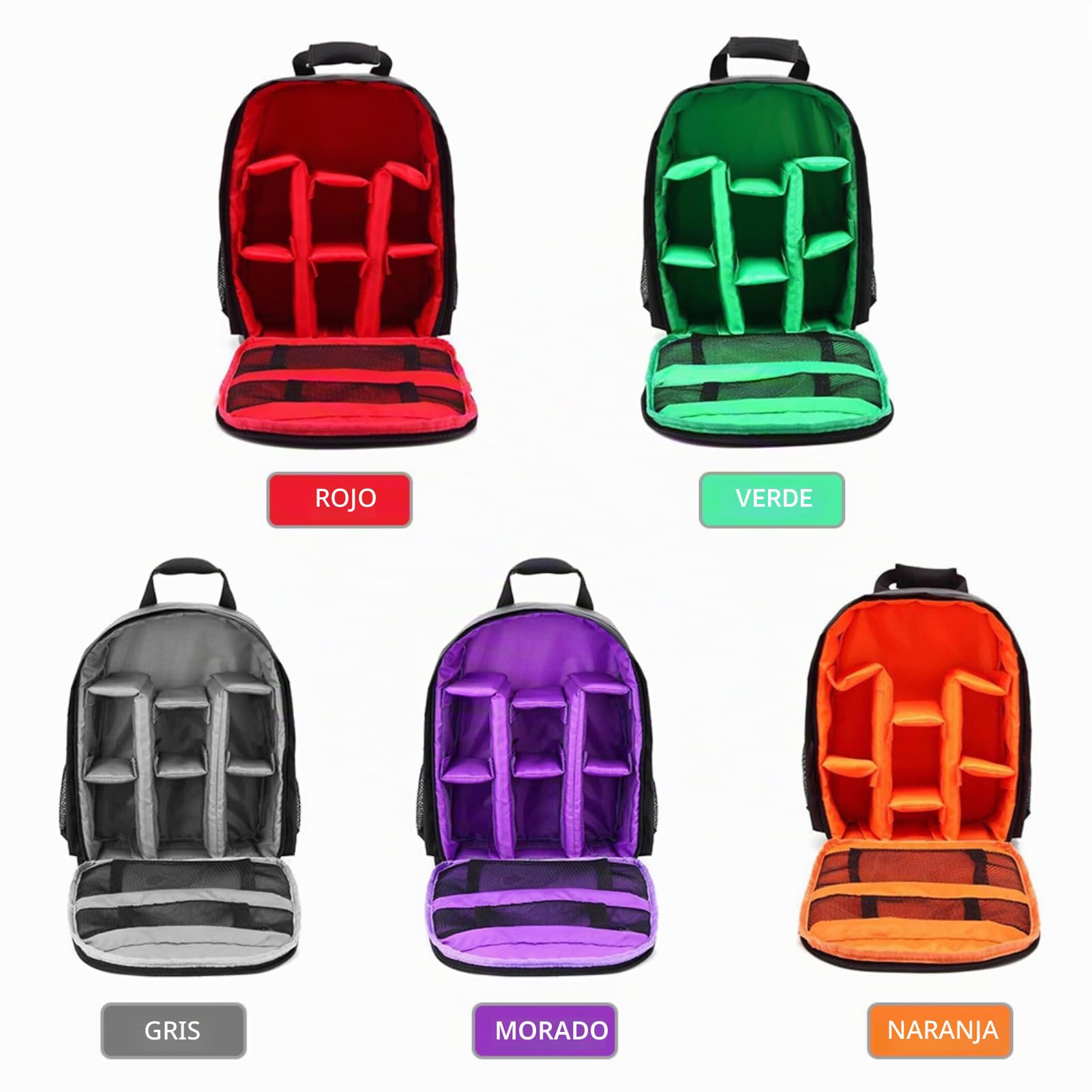 Andoer Mochila para cámara, DSLR Digital Camera Bolsa Pequeña Mochila de Cámara Reflex Impermeable Mochila Ligera Multifuncional Transpirable Bolsas 33 x 26.5 x 12.5 cm