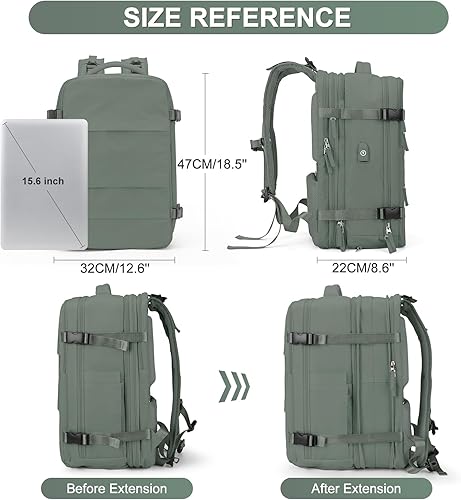 Miniatura 2 de coofay Casual o versátil, A-verde oliva, Mochilas de viaje