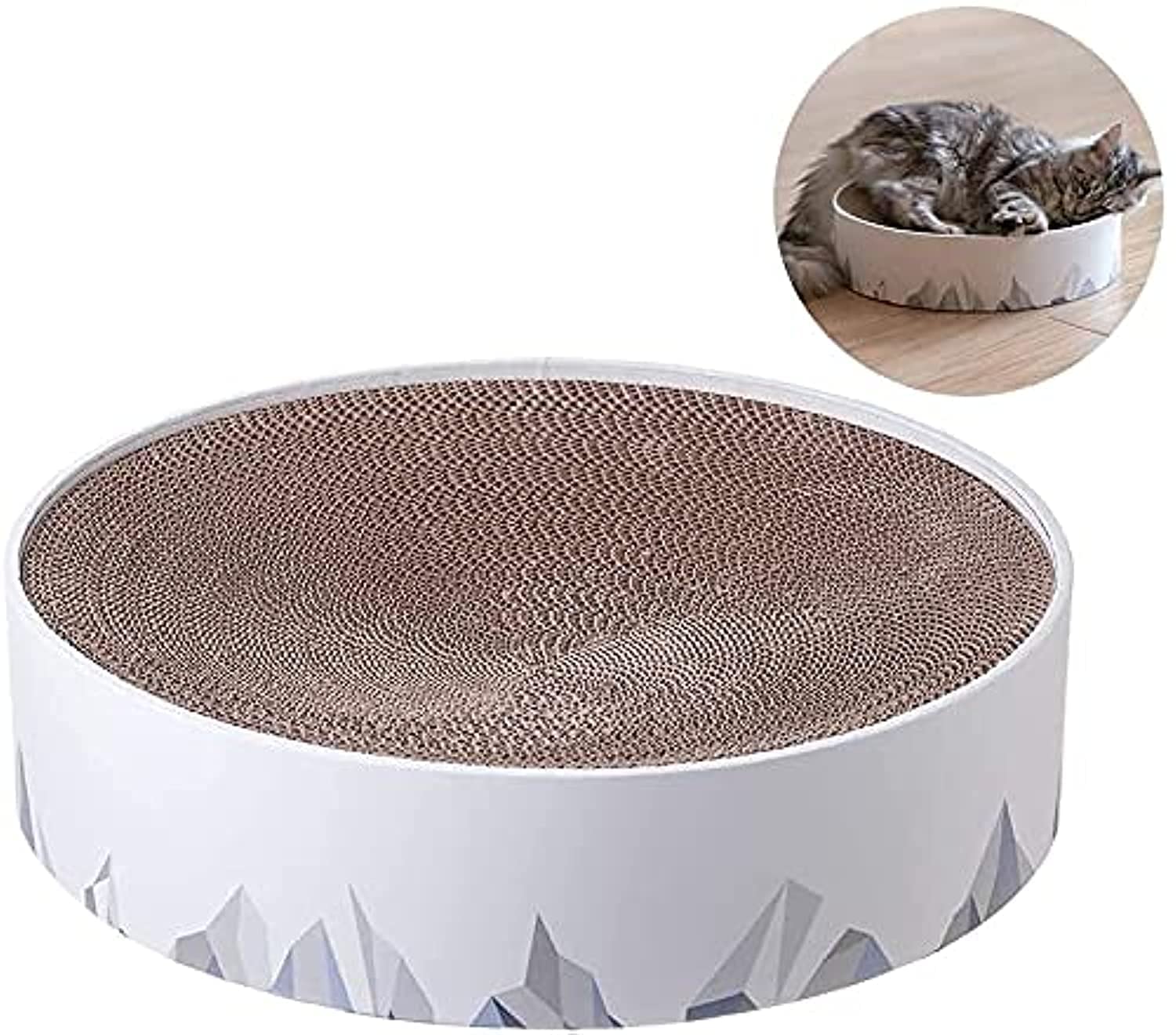 Orchid M TIM Durable Indoor 2 in 1 Cat Scratching Pad & Lounge, Cardboard