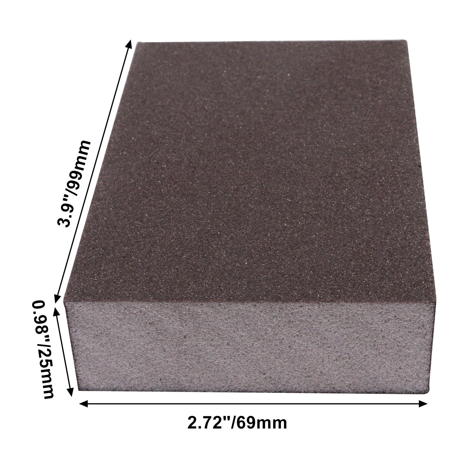 SAMUYA 4 Pcs Sanding Block, 180 Grit Sanding Sponge Sandpaper Block, Reusable Sandpaper Sponge Wet Dry Sanding Sponge for Wood, Metal, Drywall (180 Grit)
