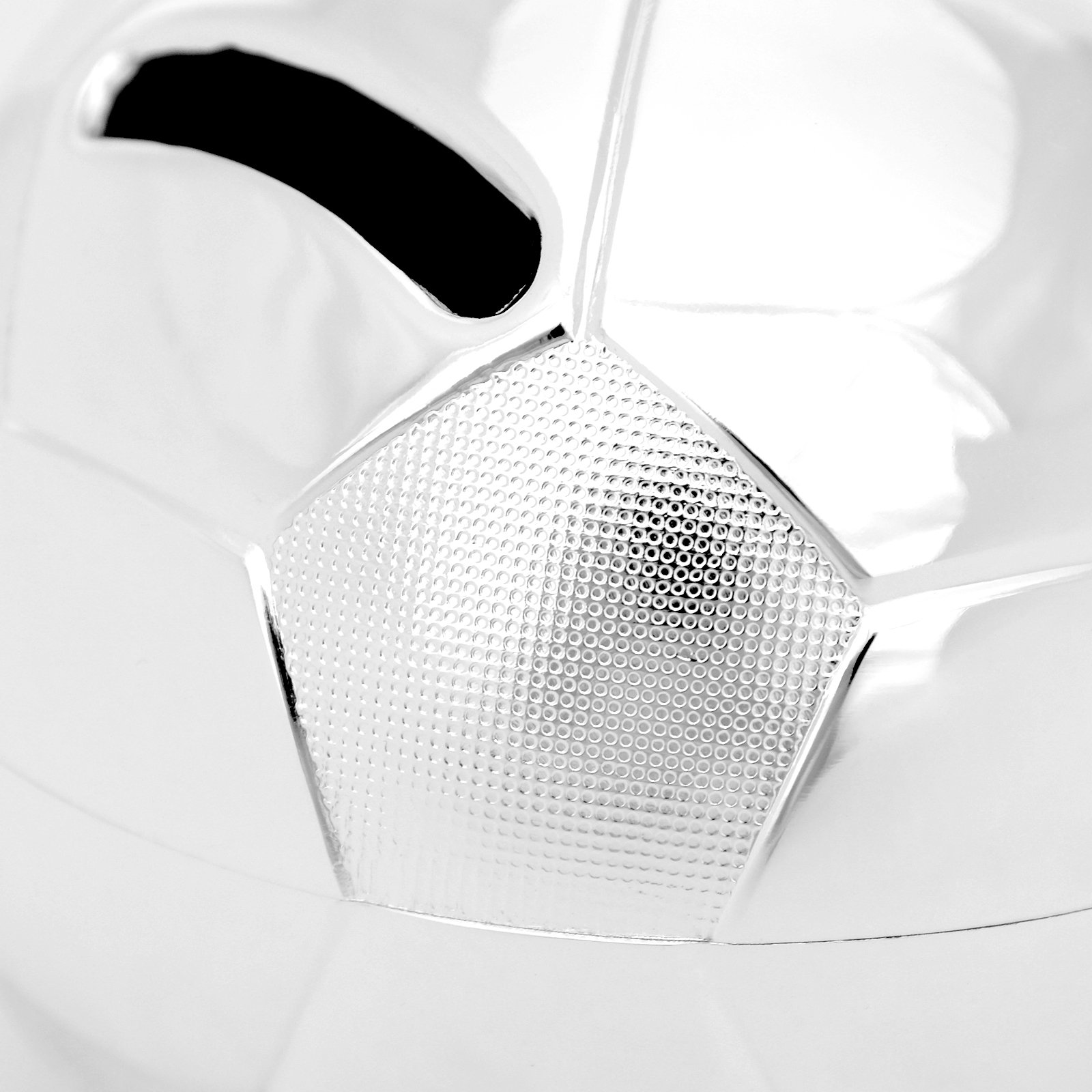 Zilverstad Spardose Fußball 8,5x8,5x8cm versilbert (Gravur bis 15 Zeichen)