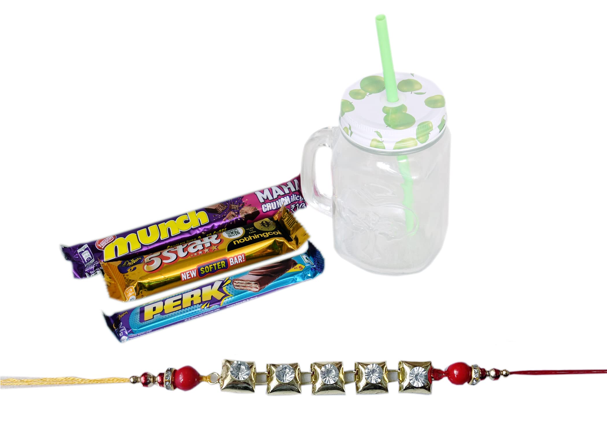 Food Library The Magic of Nature Rakhi Hamper for Brother (Rakhi with Gift) 3