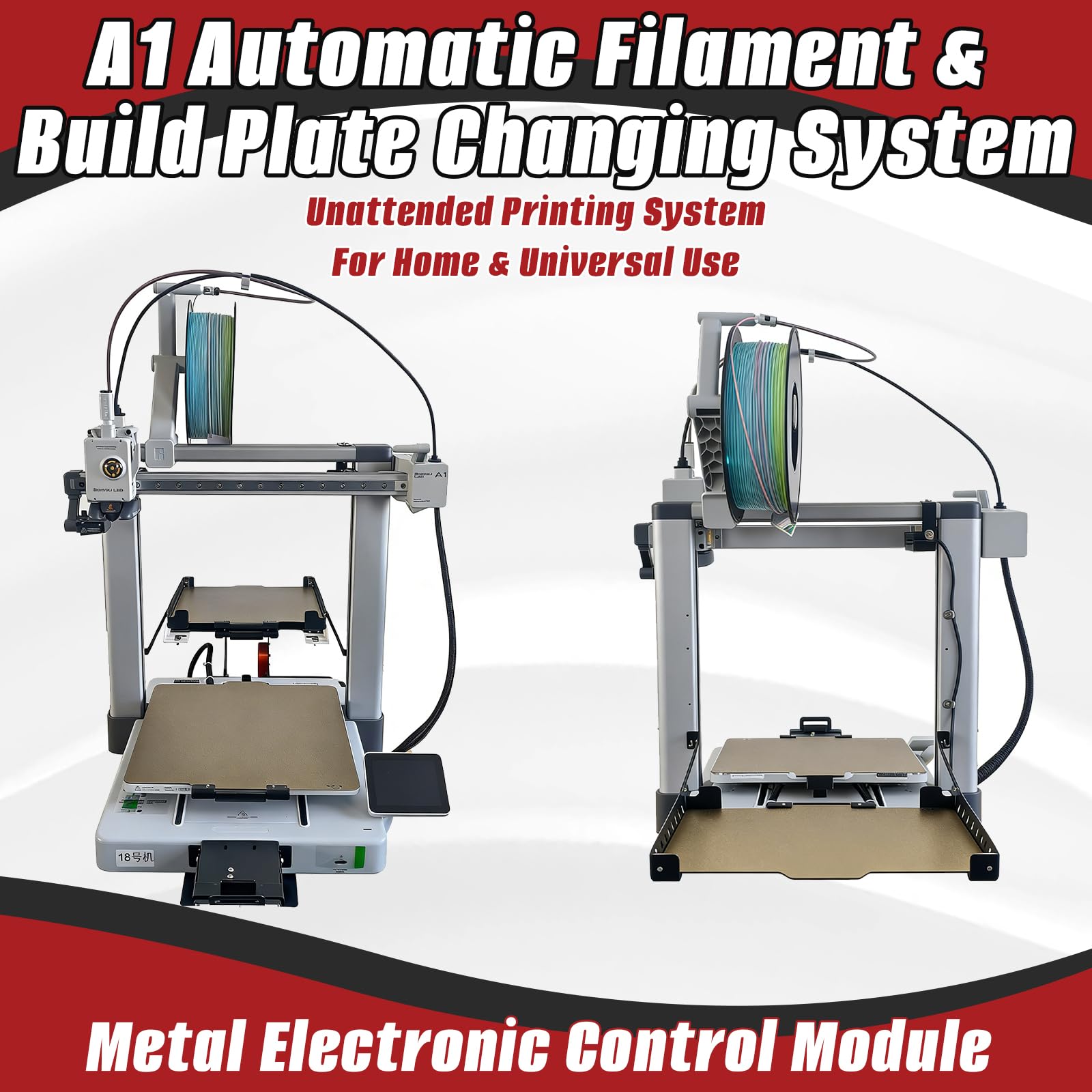 Automatischer Druckplatten Wechsler für Bambu Lab A1 3D Drucker Auto Build Plate Changer Mehrplatten System 3D Drucker Zubehör für Batch Produktion Farm