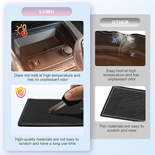 Miniatura 5 de Toyoat Supra GR 2020-2025 - Forros para consola central, alfombrillas para portavasos y tapetes, antideslizantes, centro 2025, Supra GR 2025, forros