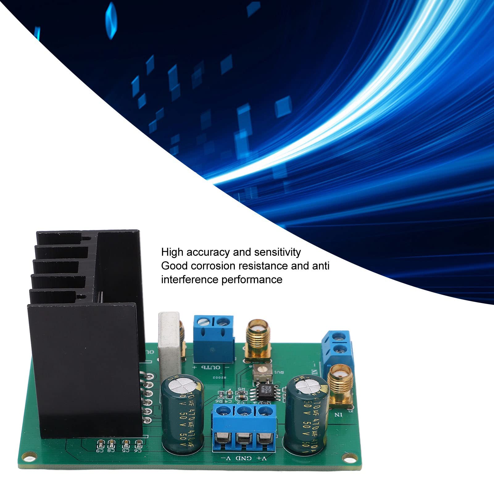 SEAFRONT OPA541 Módulo Amplificador de Potencia de Baja Frecuencia 5A 10‑40V Placa de Amplificador de Audio con Hoja de Disipador de Calor