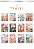 Wall Calendar 2025 World Travel Monthly Wall Calendar 12 Month Hanging Wall Planner,8.3 X 11.7 , Thick Paper, Illustrated