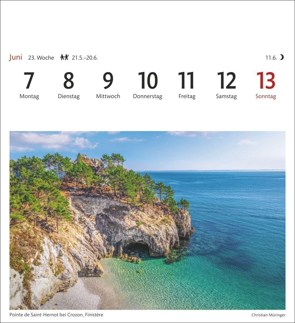 Bretagne & Normandie Sehnsuchtskalender 2027 - Wochenkalender mit 53 Postkarten: 53 Postkarten in einem Wochenkalender mit Urlaubsflair. ... Frankreich im Alltag. Auch zum Aufhängen