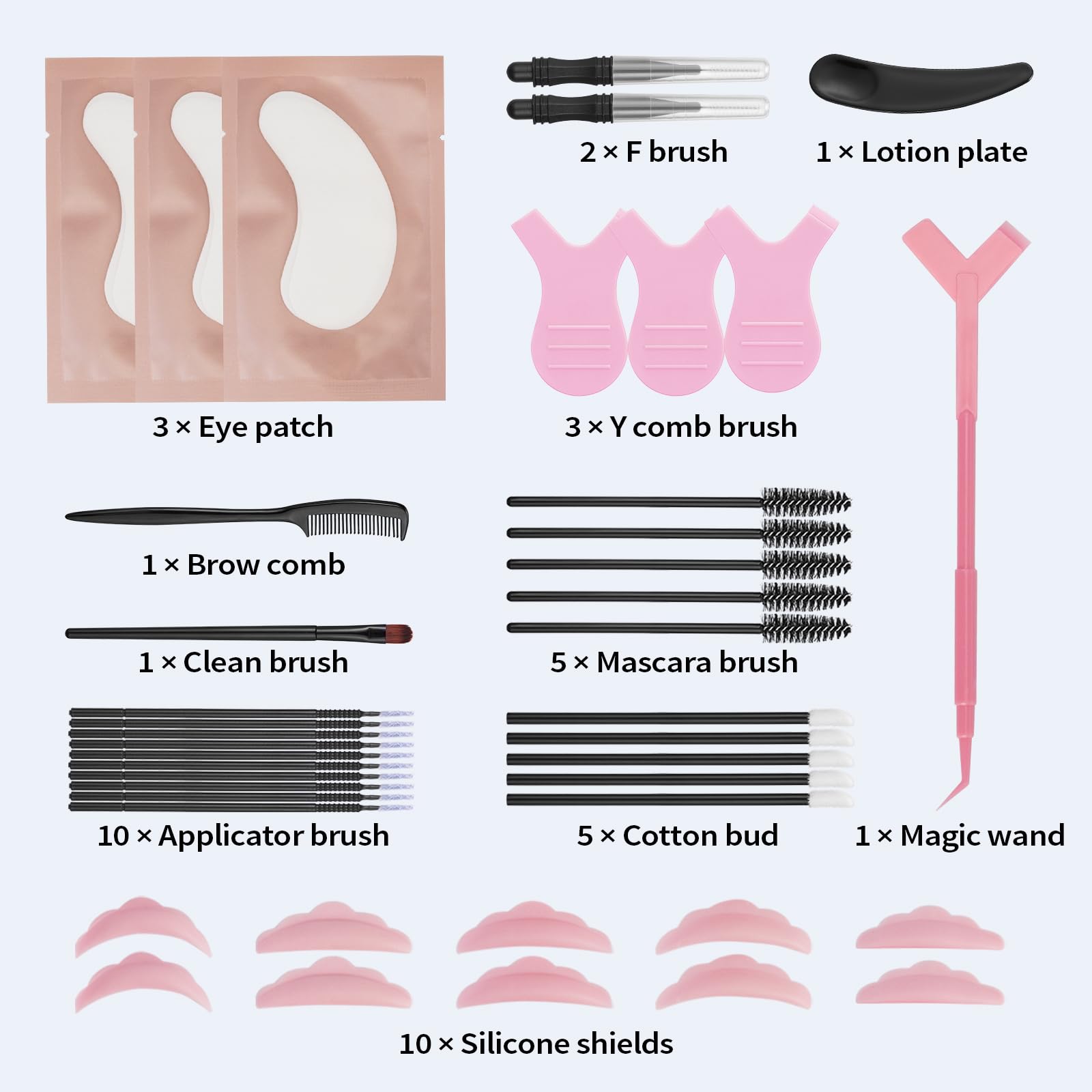 Libeauty Kit Laminazione Ciglia, 10ml Laminazione Sopracciglia, Laminazione Ciglia, Grande Capacità per Ciglia per Uso Domestico e in Salone