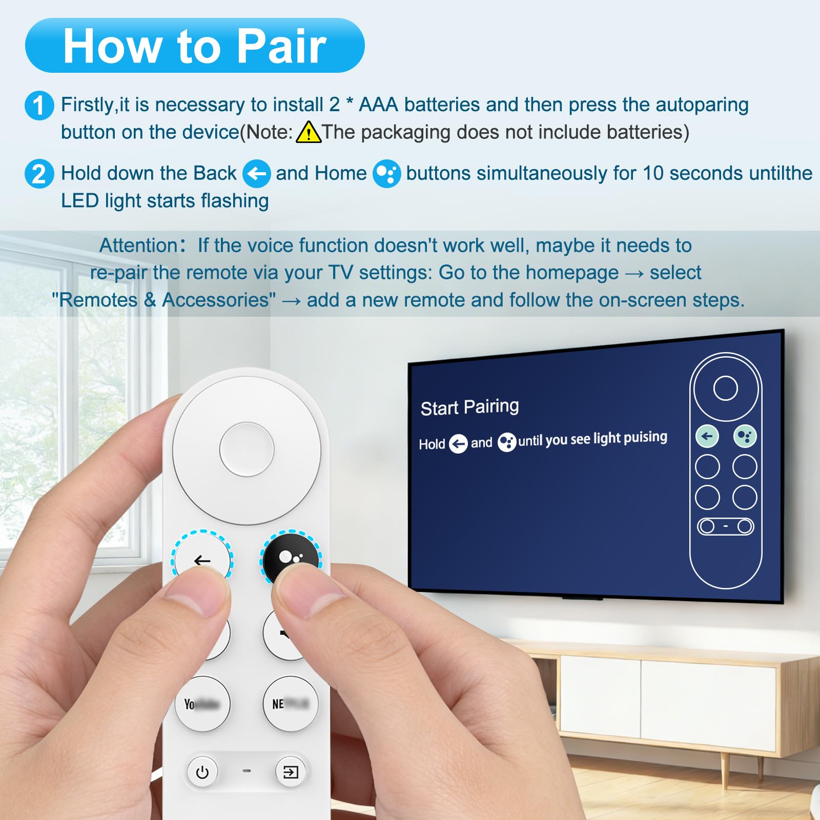 Amazon | Chromecast with Google G9N9N 音声リモコン交換用リモコン