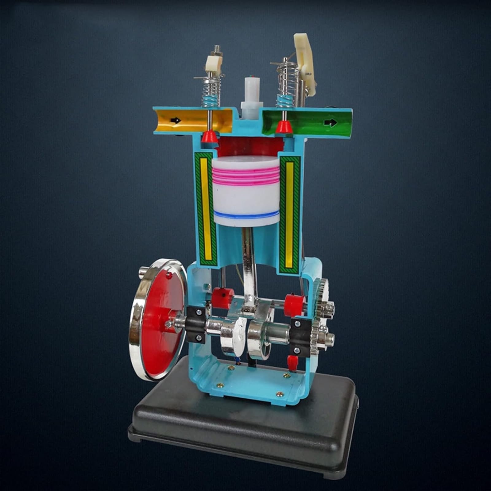TIANQIHAO Gasoline Engine Model Physics Experiment Equipment Four-Stroke Internal Combustion Engine Model Teaching Instrument Gasoline Engine Model Internal Combustion Engine Model