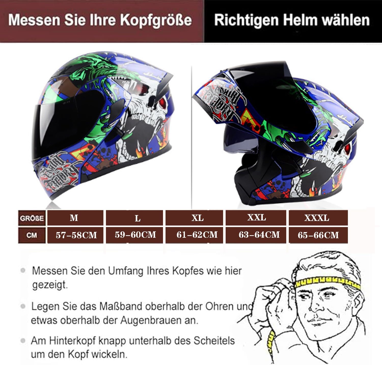 Klapphelm Motorradhelm Integralhelm Mit Doppelvisier Scooter Motorrad Helm Für Erwachsene Männer Frauen Klapphelm Motocrosshelme Rollerhelm Sturzhelm ECEDOT Zertifizierung