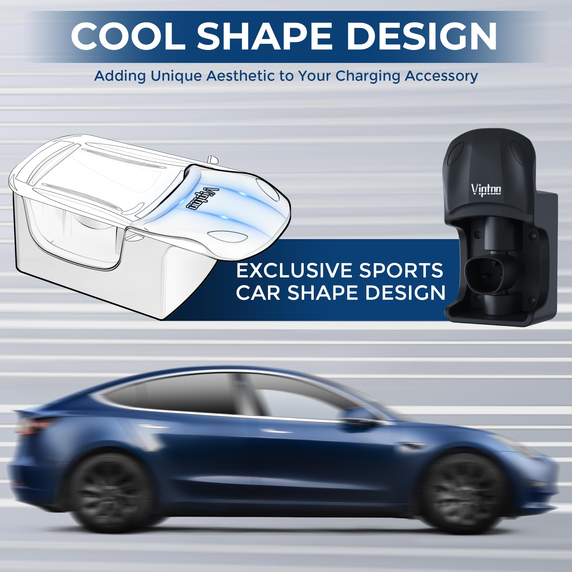 Tesla 充電器 ウォールマウントタイプ Amazon | VIPTOO Tesla充電器ウォールマウントホルダー、モデル3/Y/S/X