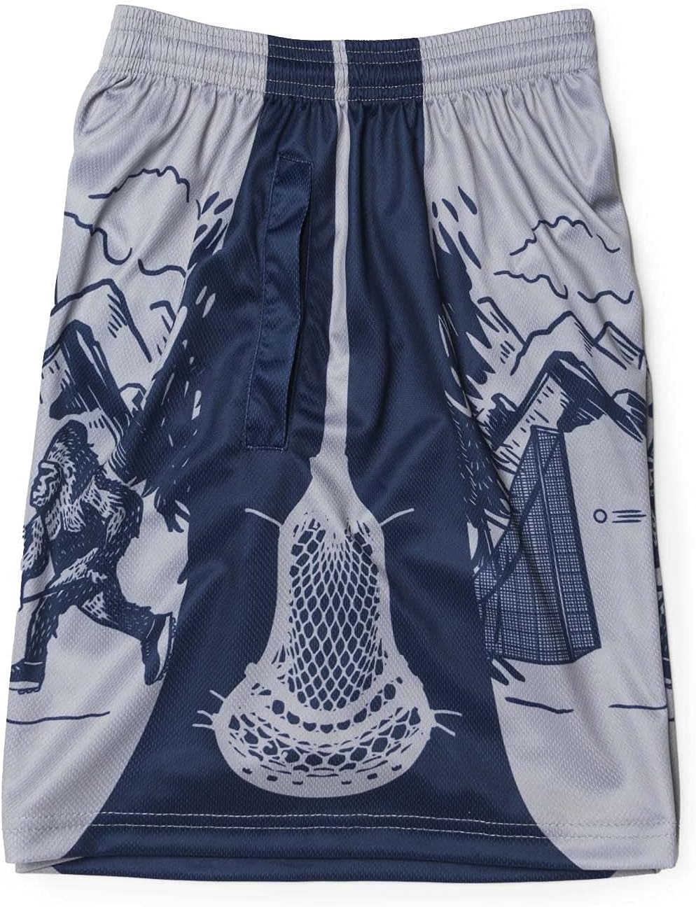 ChalkTalkSPORTS Lacrosse Performance Shorts - Big Foot - Lacrosse Athletic Shorts - Youth, Large - Image 3