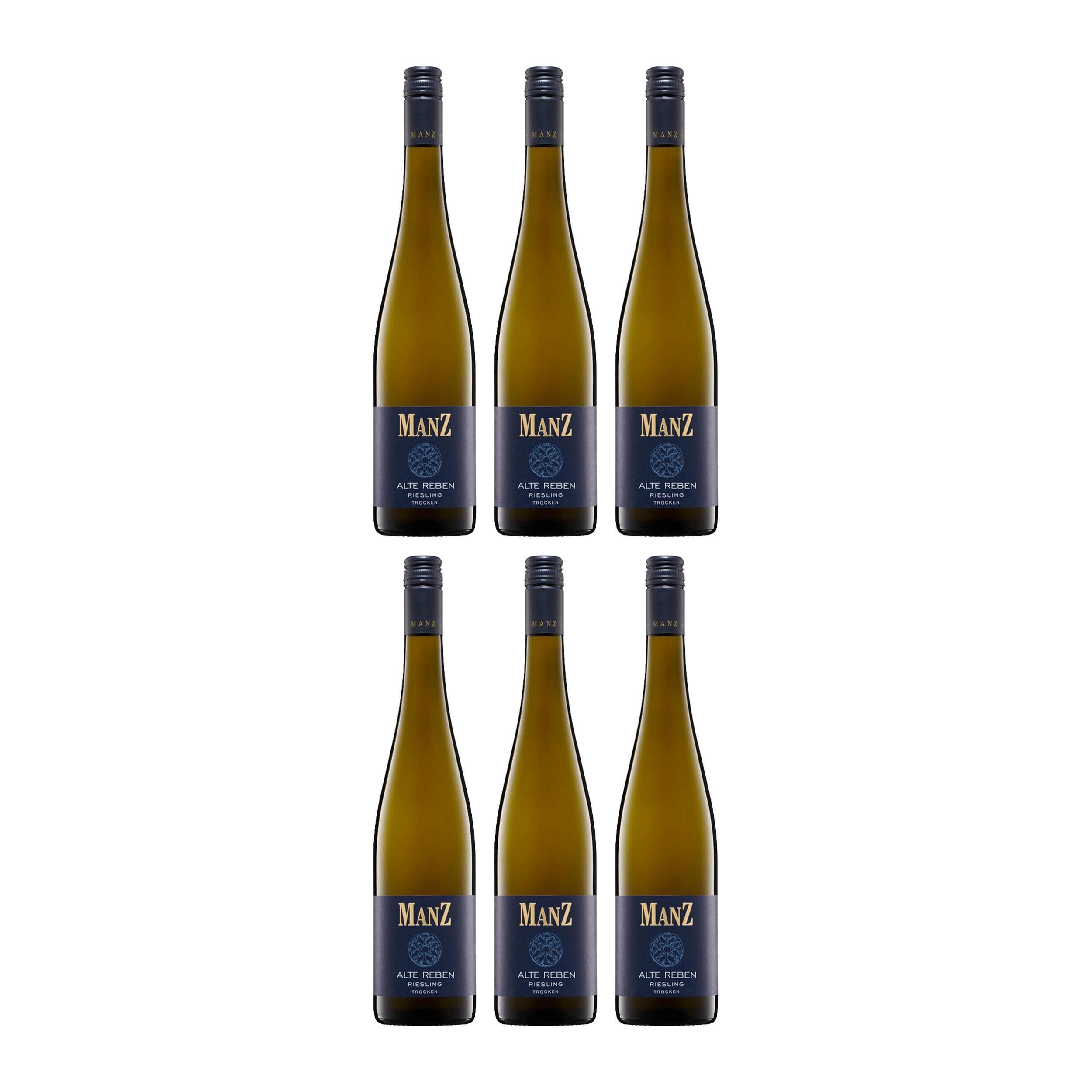 Weingut Manz Riesling Alte Reben Weisswein Weiss Trocken VEGAN Deutschland inkl. FeinWert E-Book (6 x 0.75 l)