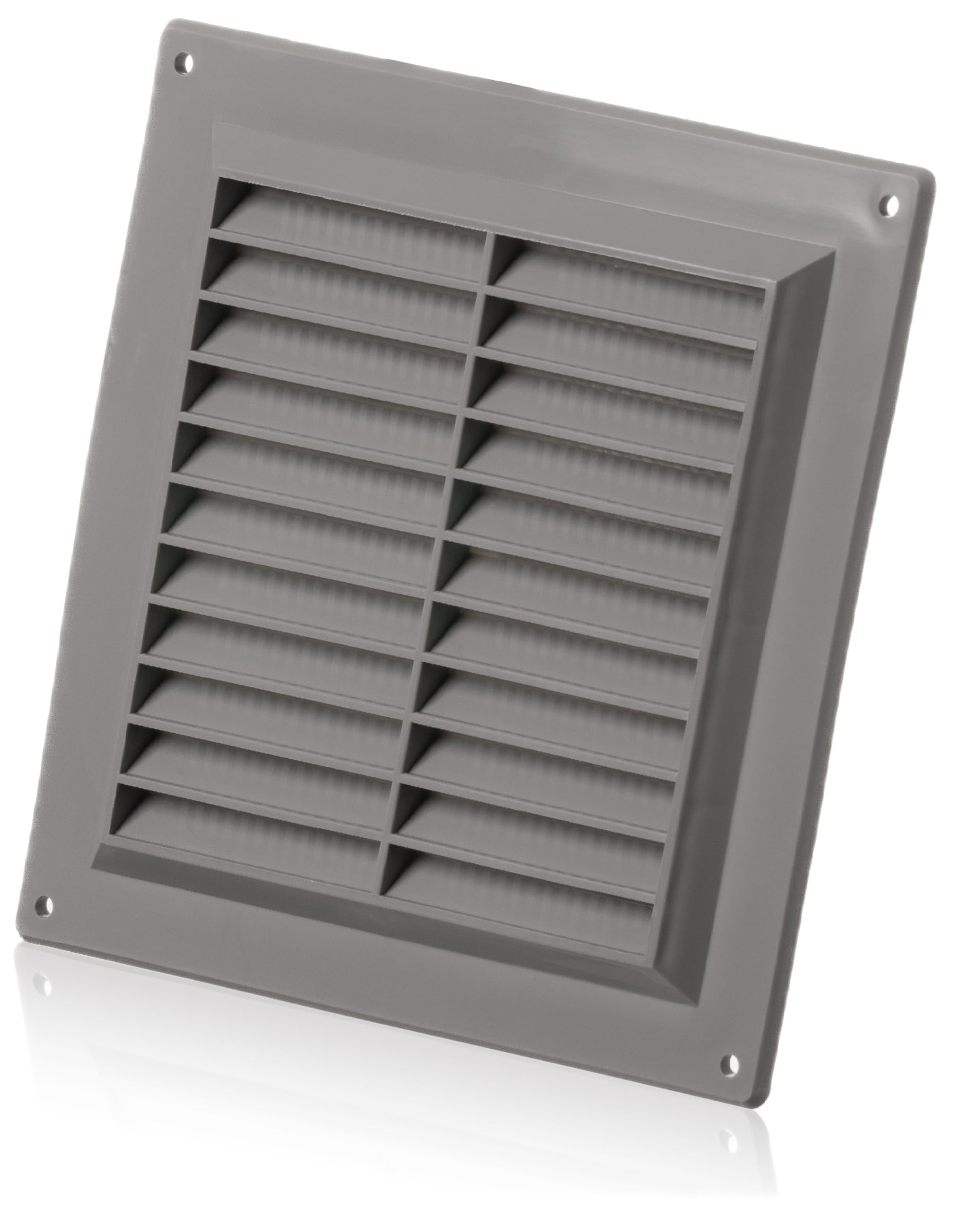 About Vent Grey 150X150mm / 6X6 Inch Plastic Ventilation Grille With Anti-Insect Mesh - Air Vent Cover
