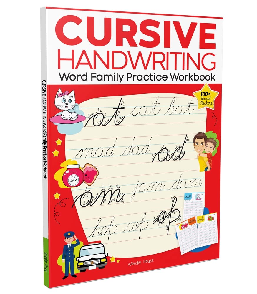 Cursive Handwriting: Word Family: Practice Workbook For Children