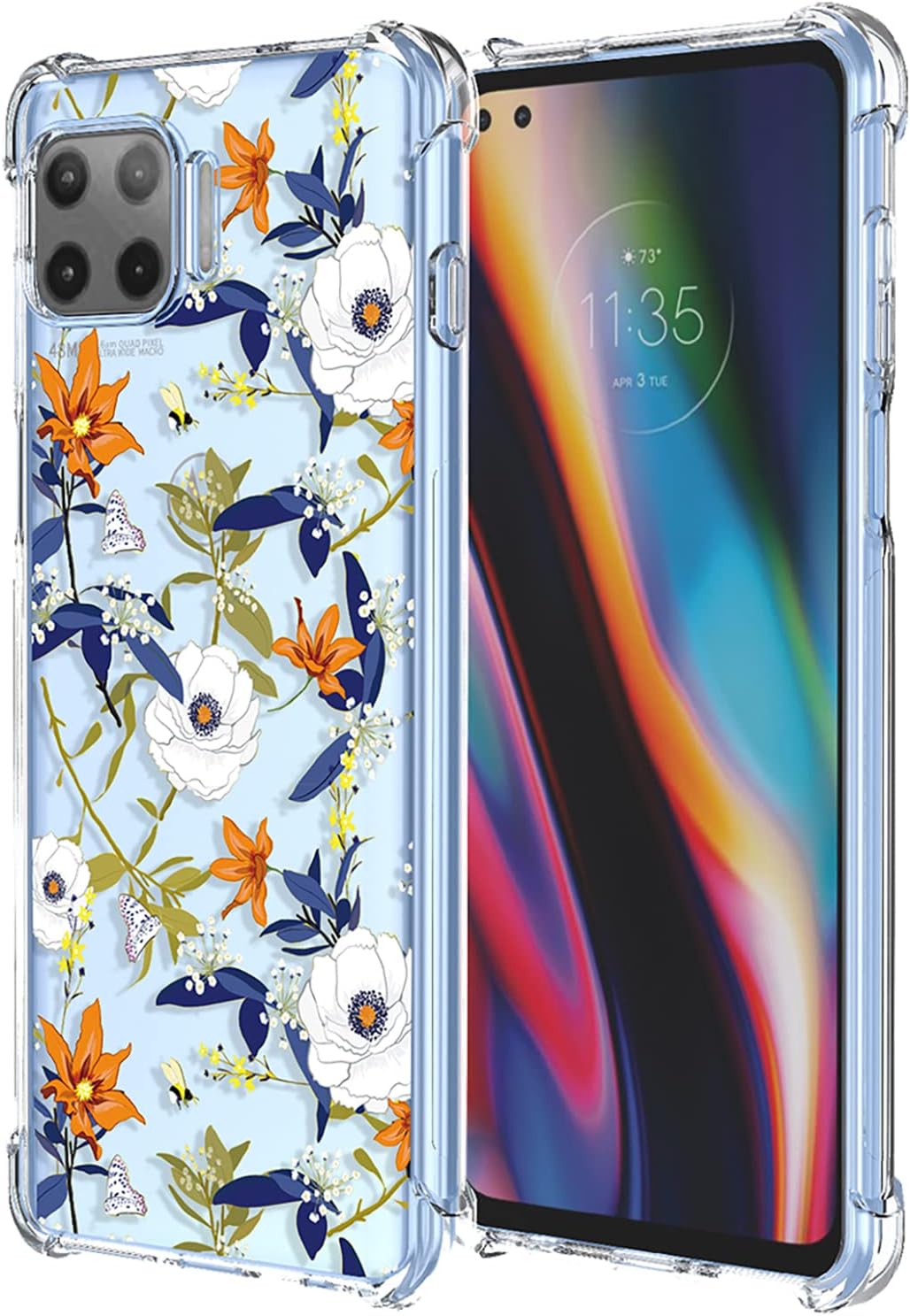 Carplay Android Moto Custodia Ibrida Con Anello Magnetizzato Per Motorola Moto G/One 5G - Robustezza E Praticità Quad Lock Cover - Foto 9