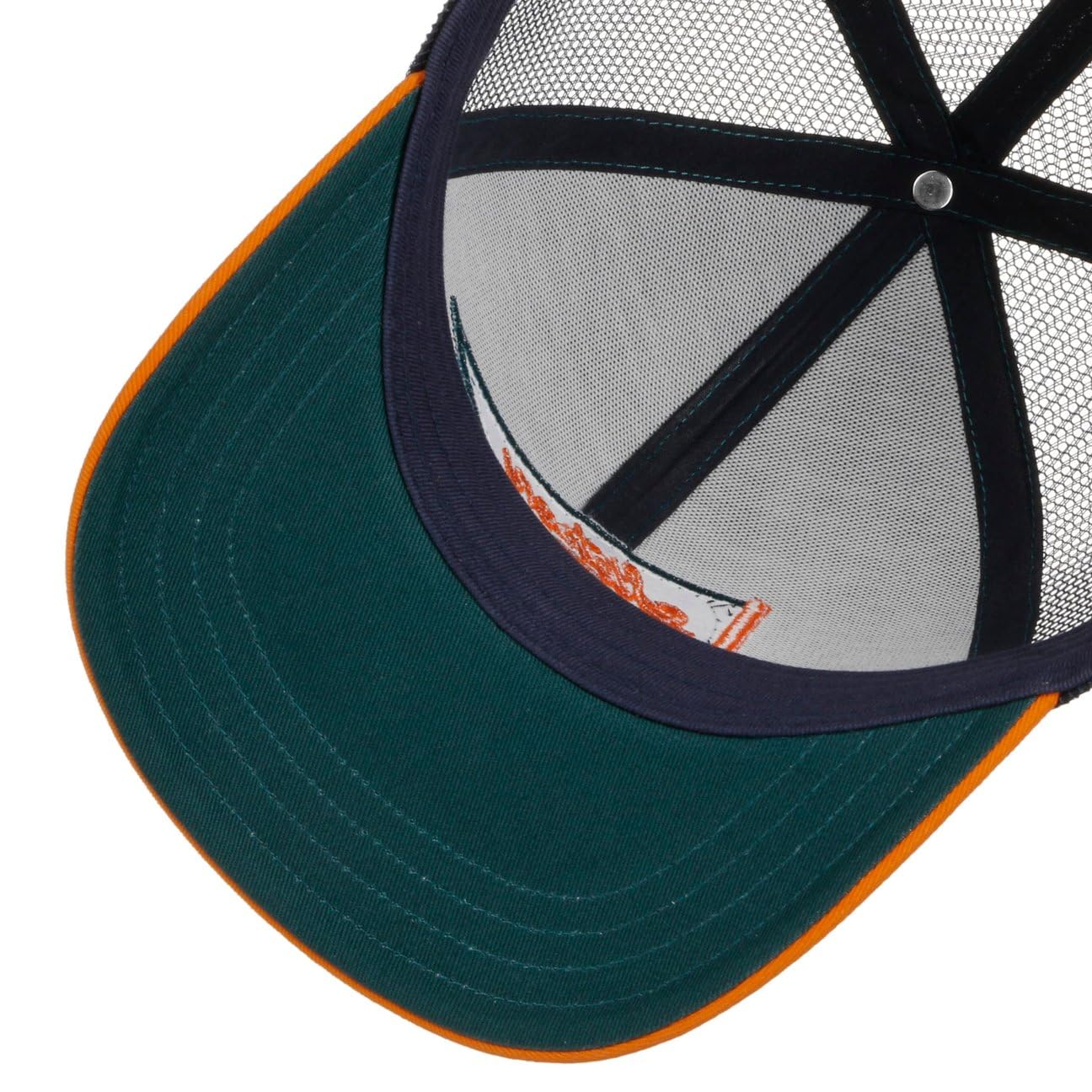 Stetson Flag czapka baseballowa Streetstyle męska, na lato, zimę, niebiesko-pomarańczowy, Rozmiar uniwersalny