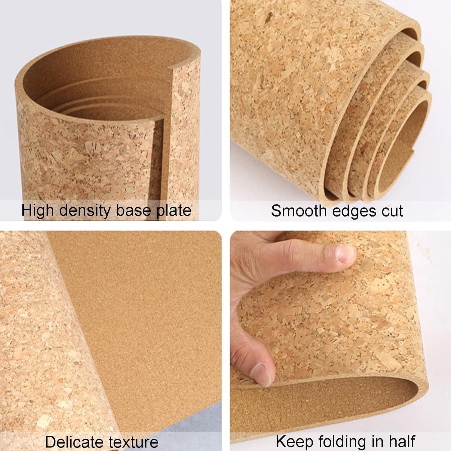 Tablero de Corcho Hoja de corcho natural, rollo de tablero de corcho con respaldo adhesivo, azulejos de corcho de pared, tablero de anuncios-tablero de corcho for la escuela como Tablón de Anunc
