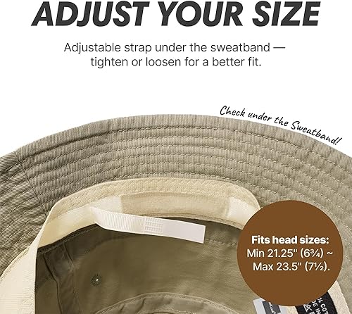 Miniatura 2 de CHOKLIDS - Sombrero de algodón para todos los días estilo pescador gorro unisex ligero especial para verano playa y vacaciones