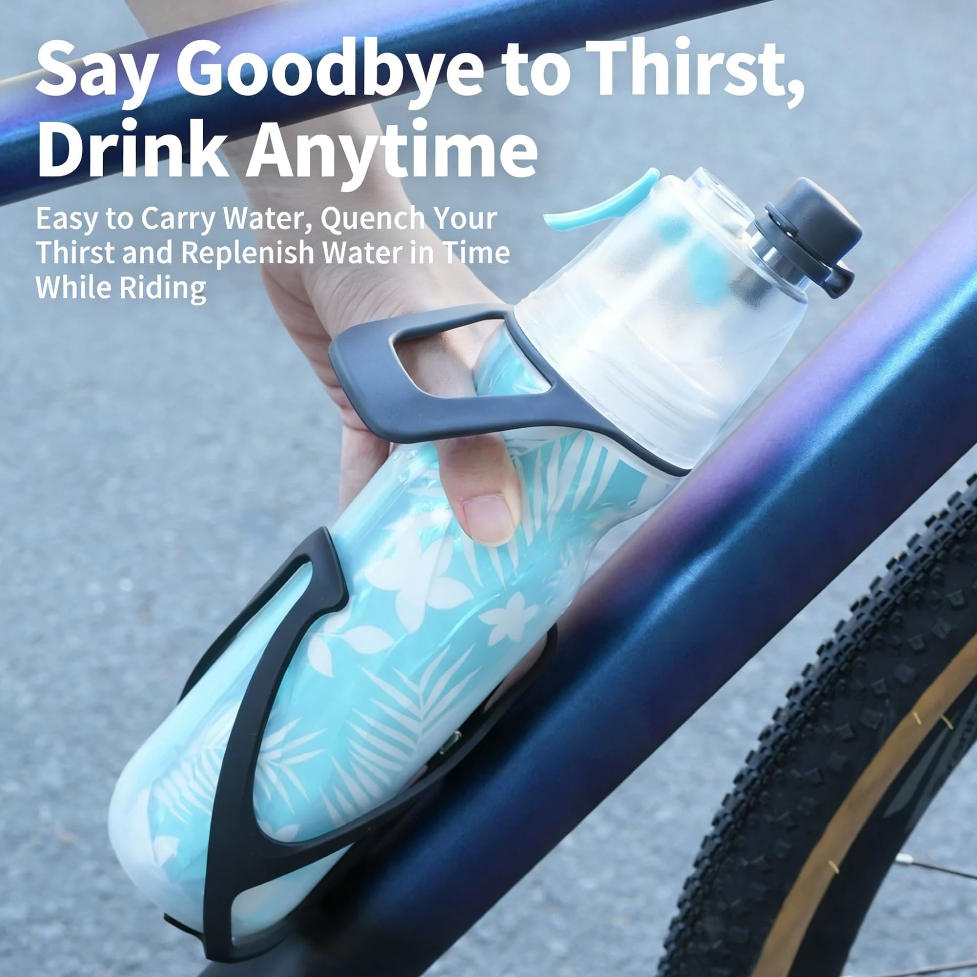Genérico Portabotellas de Agua Ultraligero for Bicicleta con Herramienta