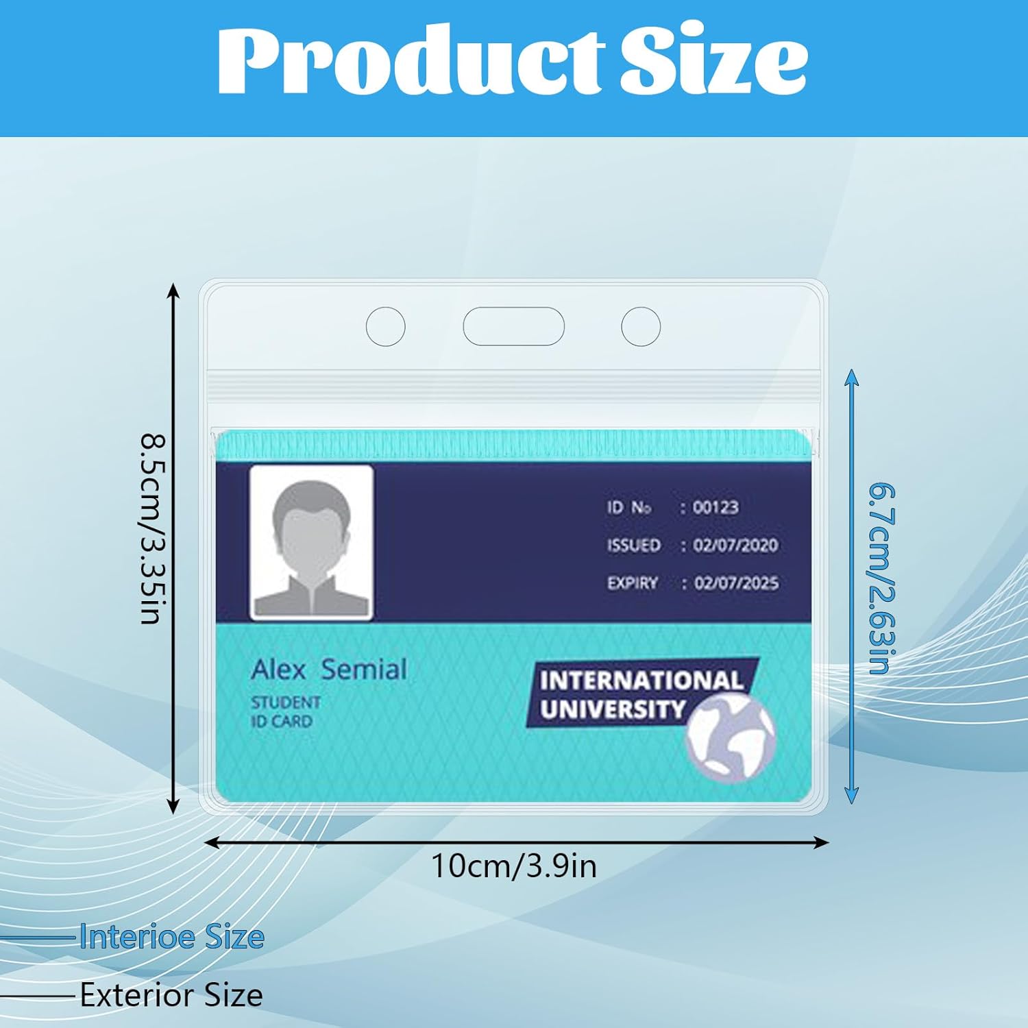 200 Pcs Clear Name Badge Holder Horizontal ID Badge Holder Waterproof Name Tag Holders Plastic ID Card Holder Badge Covers Clear PVC Badge Sleeve Pouch for Office, School, Conference - Image 2