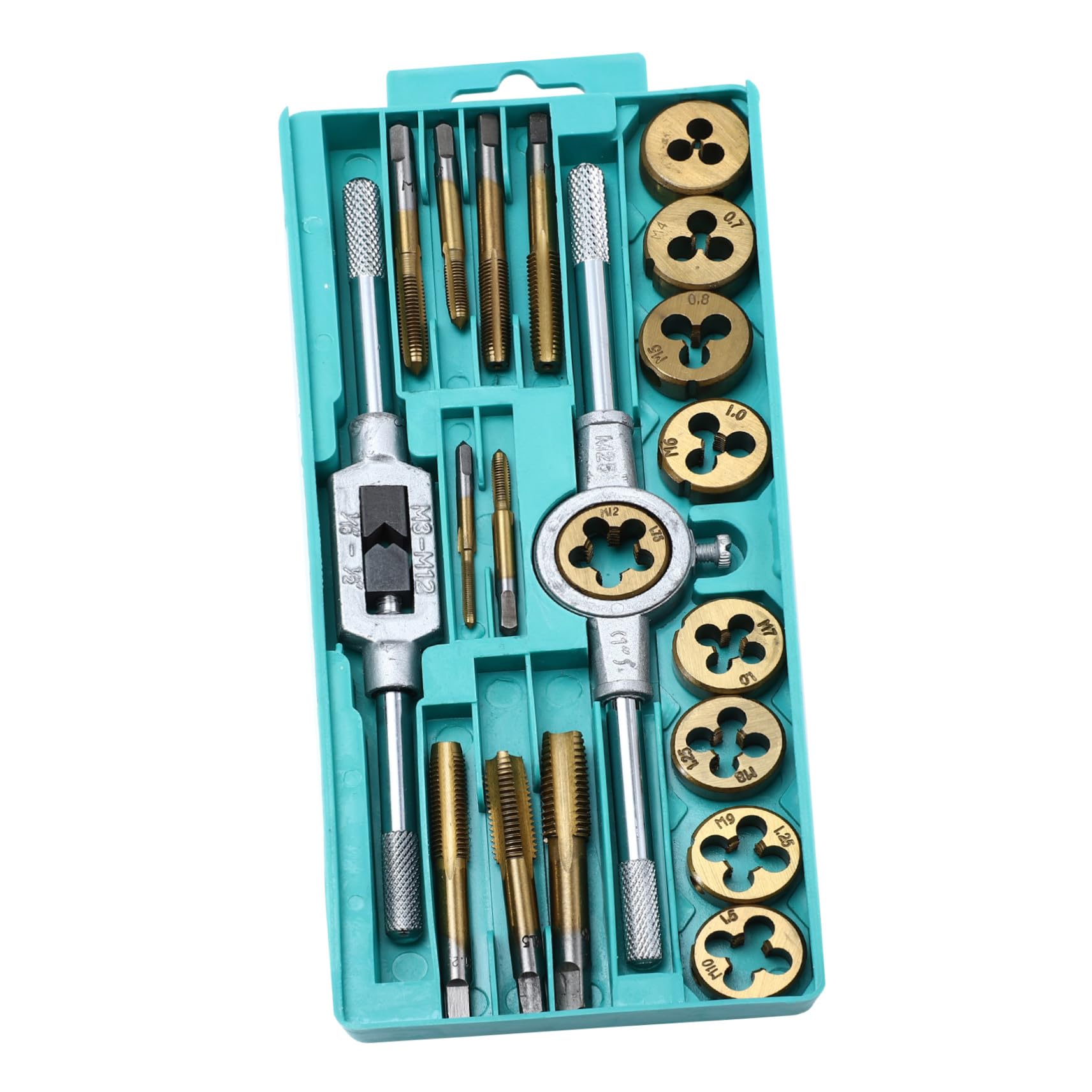 VILLCASE Machos y Terrajas de Acero Llave para Roscar Herramienta de Roscado para Trabajos de Bricolaje el Hogar