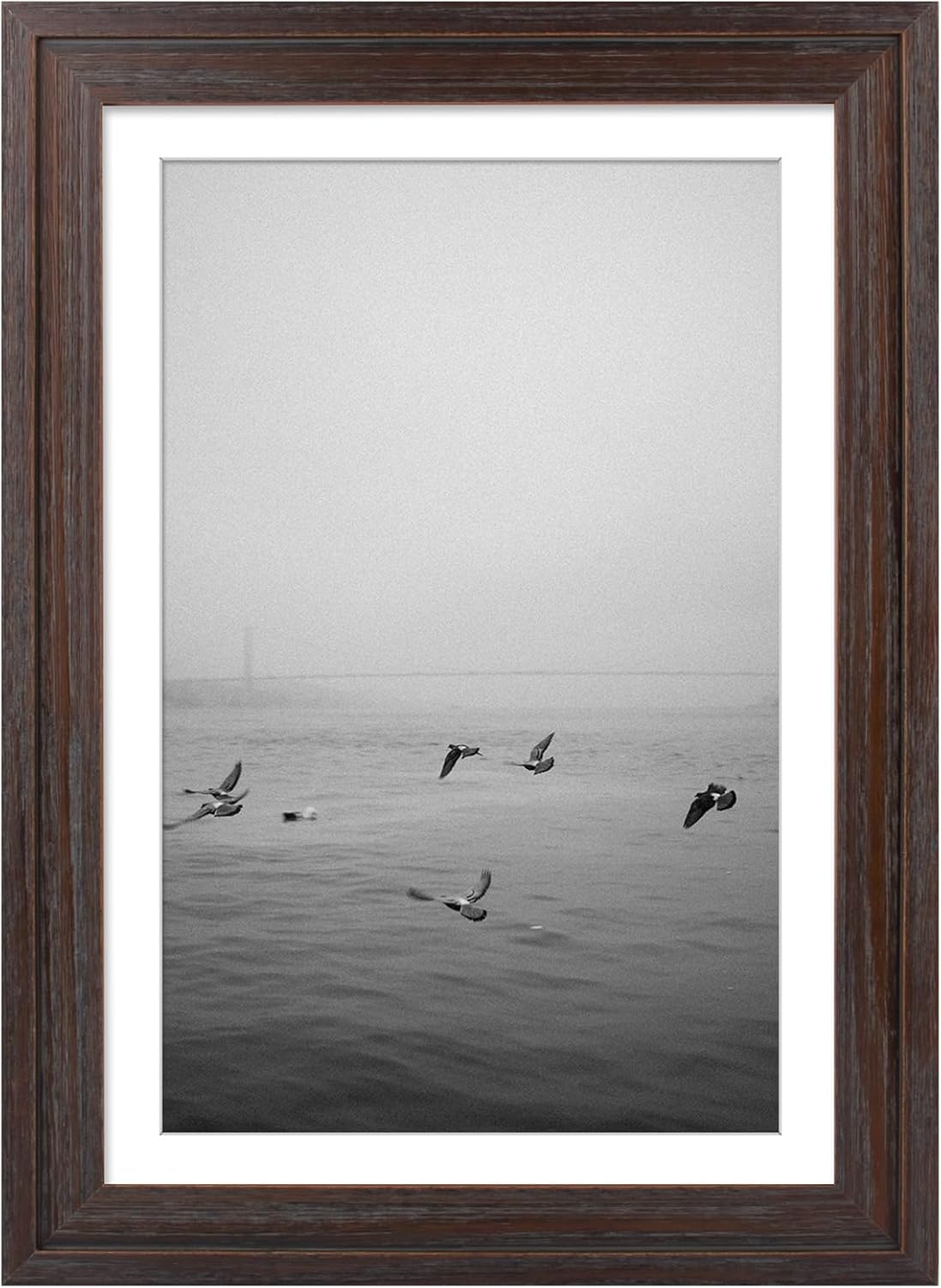 Space Art Deco, Wood 13x19 Poster Frame Distressed Dark