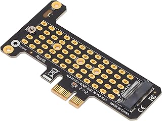 NVME M.2 to PCIE X1 Riser Card Full Height Baffle NVME PCIE Adapter Support PCI Express 3.0/PCIE4.0 2230/2242/2260/2280 M.2 NVME SSD for Win,OS X,Linux for Desktop