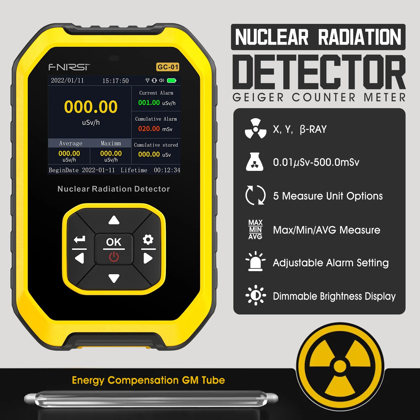 Snapklik.com : Nuclear Radiation Detector GM Geiger Counter, Sensitive ...