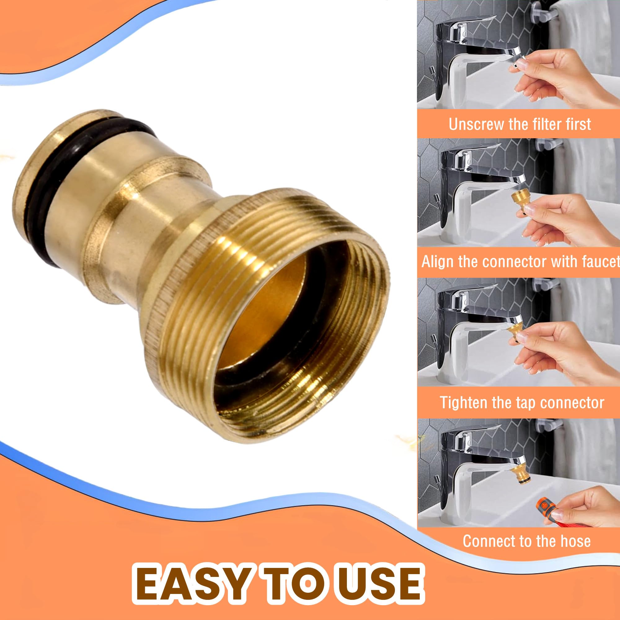 Raccord Laiton Femelle Avec Embout Barbelé – Pour Tuyau D’arrosage, Air, Eau – Tailles 8 à 25 Mm - 13