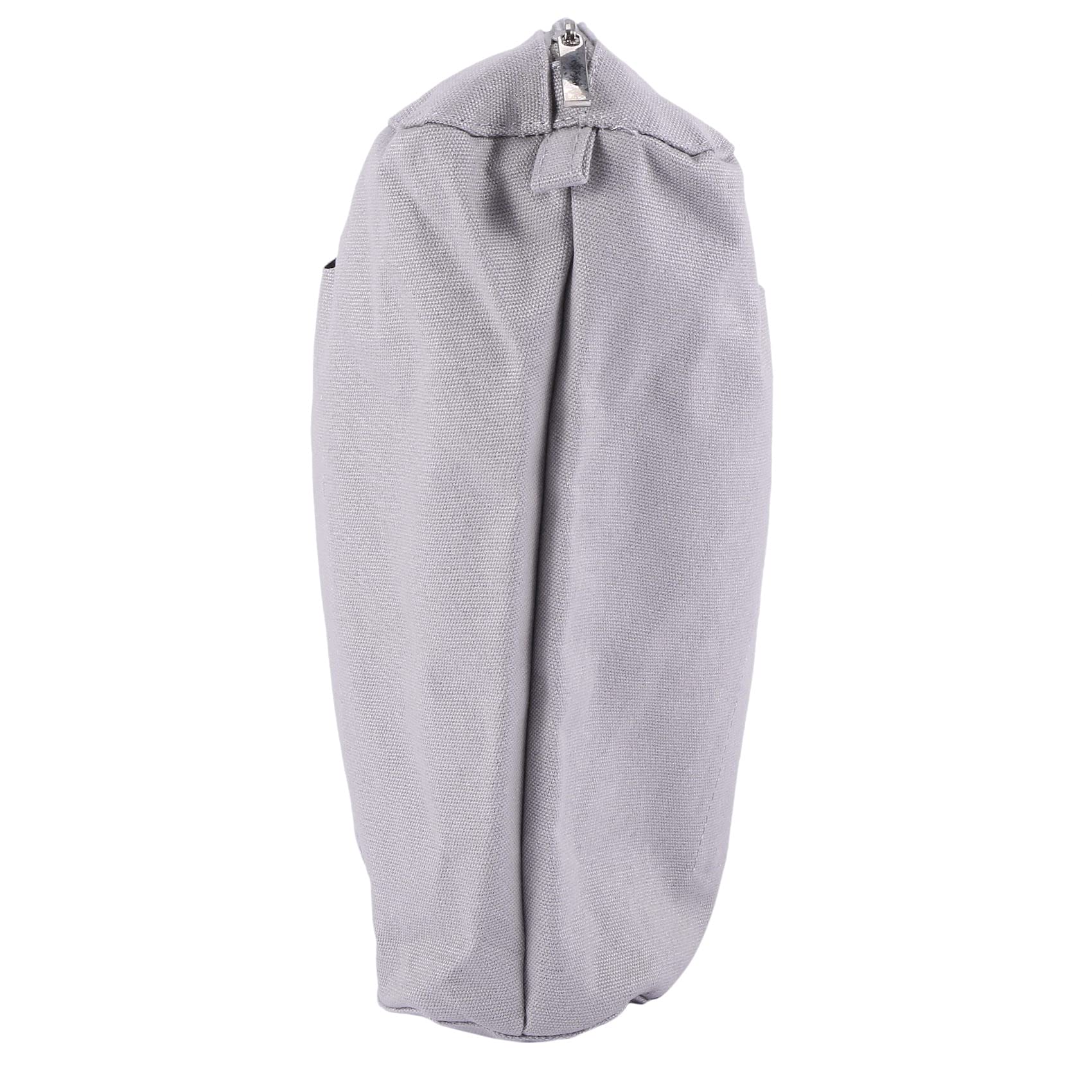 Lona SóLida Impermeable Inserto Forro Interior Inserto Bolsillo Cremallera para Obag o Bag Bolso de Mano Gris